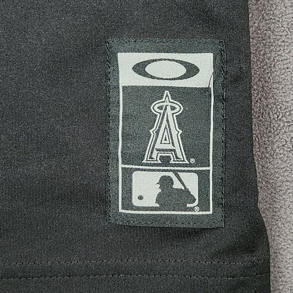 Oakley Los Angeles Angels MLB Polo‎ Shirt Mens Large Black Golf - Picture 10 of 15